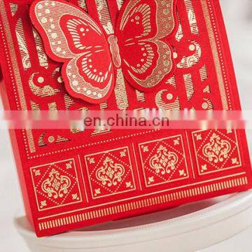 Cheap Creative Red Candy Gift Box With Butterfly