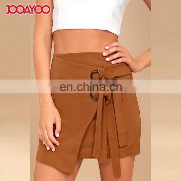 Fashion Latest Sesigns Lady Pencil Skirt a Line Wrap Mini Skirt