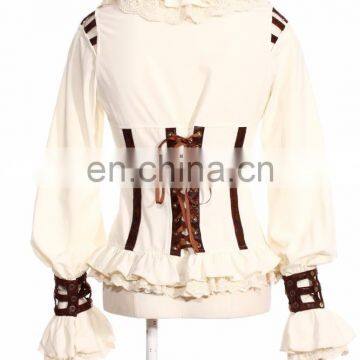 Steampunk Long Sleeve Shirt With Choker-collar photo-2