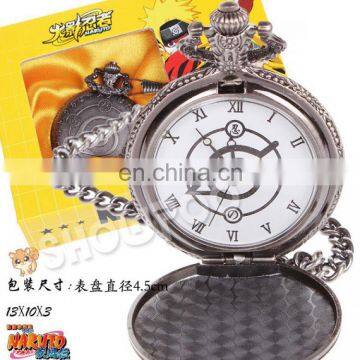 Naruto Konoha Pocket-watch(box Packing)/Wholesale/Good Quality/Fashion Anime/Cos/Hot and New Style