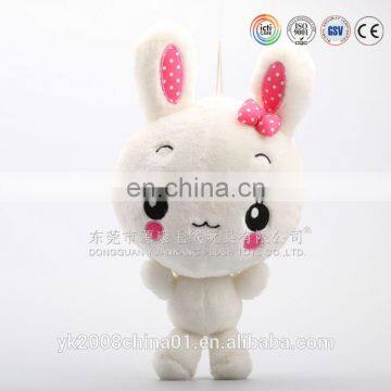 Custom cheap plush bunny keychain