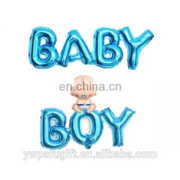 Baby Shower blue foil Balloons Baby boy Letters Alphabets baby boy Foil Balloons