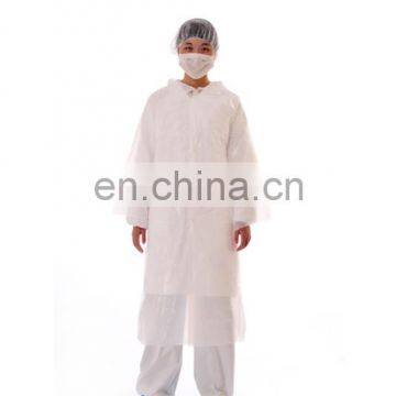 Sterile disposable PE CPE visitor coat kits