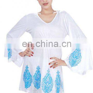 Cotton V Neck Kaftan