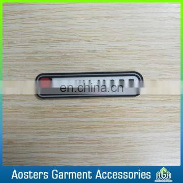 soft silicone resin 3D customized sew on garment rubber tag