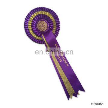 Trimming 3 Tiered Horse Show Equestrian Award Ribbon