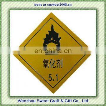 Custom Reflective Road Traffic Sign (letters embossed)