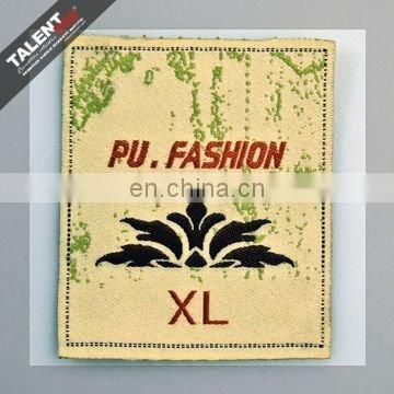 custom woven fashion main label for garment