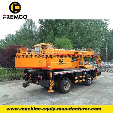 6 Ton Small Lorry Truck Crane,telescopic Boom Lorry Crane Homemade Chassis photo-2
