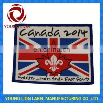 school uniform hot melt glue backing scout badges for uniform