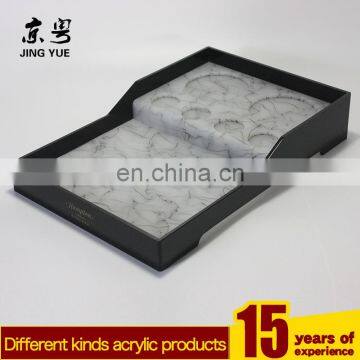 Customized acrylic cup holder, wine glass holder & square clear acrylic plexiglass serving trays for hotel