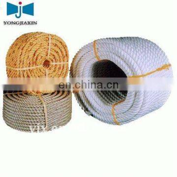 White nylon braided ropes 6mm