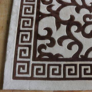 Beautiful Floral Cut Pile Rug Wool Carpet Living Room Carpet photo-3