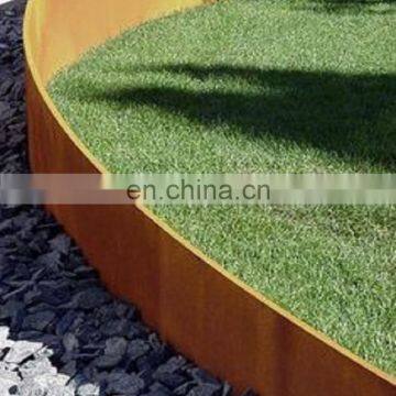 Outdoor Decorative Rusted Corten Steel Landscape Edging photo-3