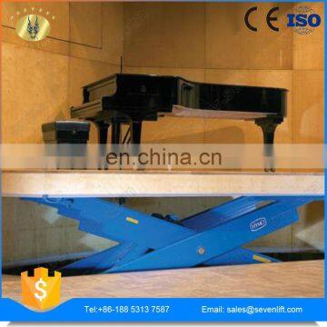 2 Meter 1000kg 3 Story Stationary Hydraulic Vertical Static Cargo Scissor People Elevator Platform Water Powered Lifts Table