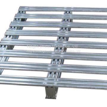 Free Fumigation Steel Pallet Galvanized Customized Warehouse Storage High Loading Metal Pallet