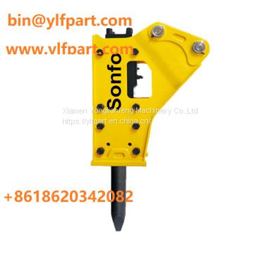 Chinese small mini digger crawler excavator 0.8 ton parts hydraulic breaker hammer for trenching mining demolition