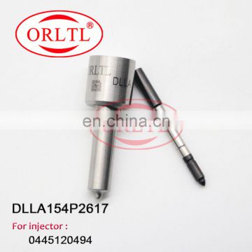 ORLTL Oil Engine Nozzle DLLA 154 P 2617 (0433172617) Common Rail Injector Nozzle DLLA154P2617 For Dongfeng 0445120493