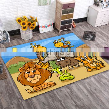 Household modern manufacturers modern printed artificial turf cartoon carpet