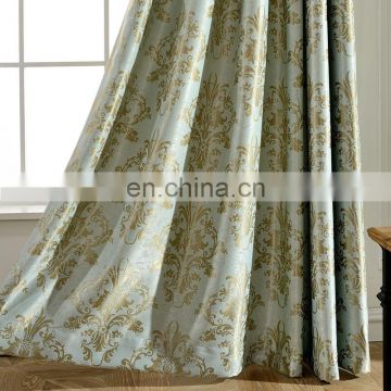 European luxury simple blackout curtains jacquard bedroom window