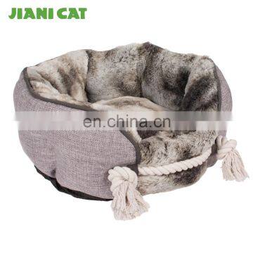Best Selling pv Plush Fabric Carrying Boat Pet Dog Bed With Handle photo-5