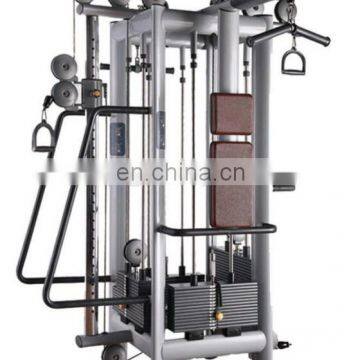 2020 Lzx gym equipment fitness&body building machine pin loaded weight stack Cable Jungle 4 Station