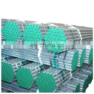 Hot Dip Galvanized Round Steel Pipe / GI Pipe Pre Galvanized Steel Pipe Galvanized Tube For Construction