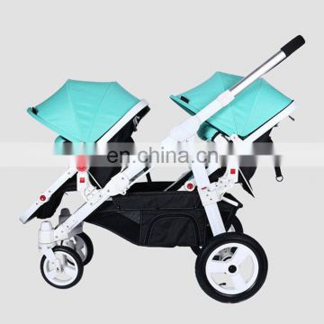 Twin baby stroller double baby pram for twins two seat stroller for kids portable