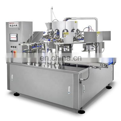 Automatic Gusset Bag Filling Sealing Packaging Machine For Granules