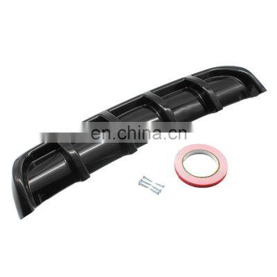 Hot Sale  Cheap  rear gloss black carbon fiber bumper rear diffuser universal spoiler for cars