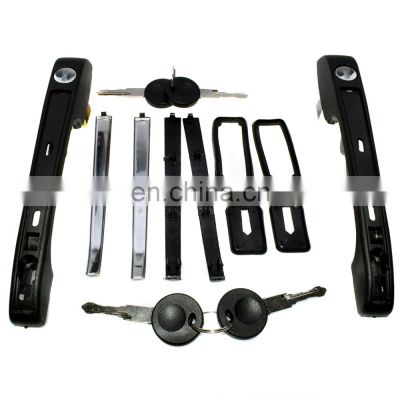 Free Shipping!Door Handle Front Left & Right Outside Key For VW Golf Jetta Rabbit 191837205A