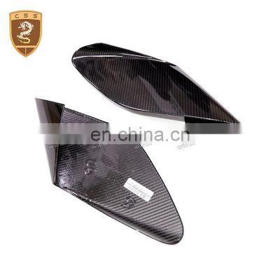 New Arrival Carbon Side Air Intake Fins Flap Wings For Ferra-ri 488 Car Body Part Side Air Intake Flaps Auto Accessories