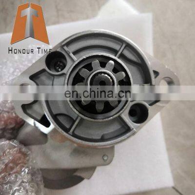 Excavator electric parts starting motor for diesel engine Kubota D1703 starter motor 9T