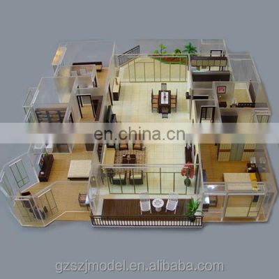 Acrylic house model interior design model making 3d architecture model