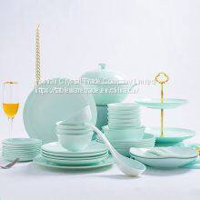 Blue Glazed Porcelain Bowls and Plates photo-5