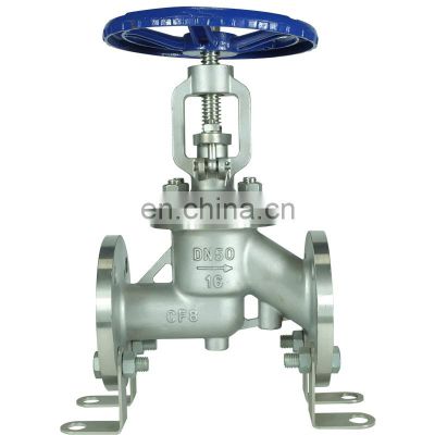 Customized CNC machining flanged fire fighting  round plate Antibiotic shut-off globe valve