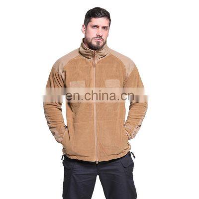 2021 European and American new men's fashion fleece liner double-sided fleece outdoor sports warm jacket