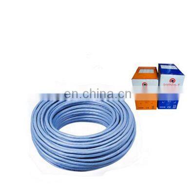 Cat6 lan cable indoor use 0.57mm bare copper CCA cat6 network cable cat6 communication cable