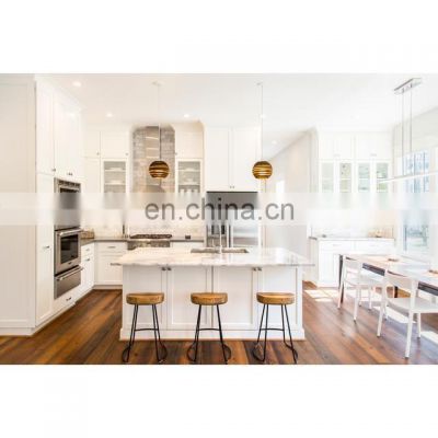 Home Modern Custom Commercial Shaker Solid Wood Design Kitchen Cabinets