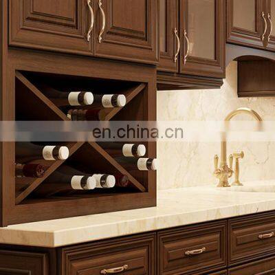 Usa Raised Panel Cherry Wood Kitchen Cabinets With Precut Granite Countertops