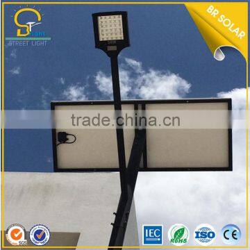 30W 40W 45W 60W 100W grey white black bridgelux parking lot led solar street light