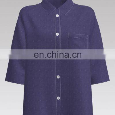 China Made 100% BCI Cotton Dobby Yarn Dyed Fabric for Living Garment photo-5