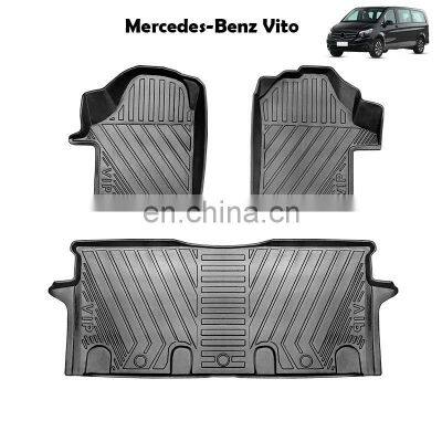 TPE Foot Pads Are Suitable for Mercedes-Benz Vito VITO Right-hand Drive Hong Kong Version Special Foot Pads Waterproof Non-slip photo-2