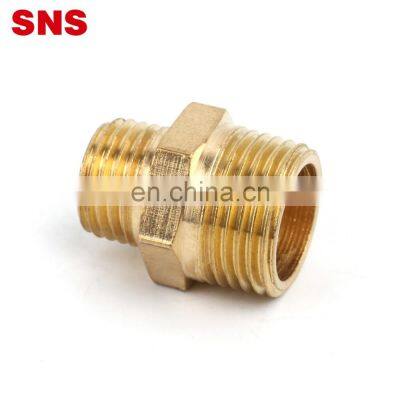SNS BW Series Pneumatic Double Male Thread Straight Extension Connector Adapter Brass Quick Coupler Pipe Fitting photo-3