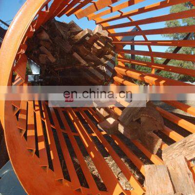 Rotary Type Wood Chips Garbage Firewood Trommel Screen Factory Price