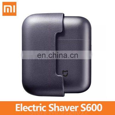 2022 Original Xiaomi Mijia Electric Shaver S600 Men's Shaver Gift Box Mini Portable With Genuine Leather Case Metal Body