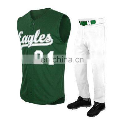 OEM Cheap Blank Fashion Baseball Uniform Wholesale Custom Mens Button Baseball Uniform Custom Blank Baseball Jersey