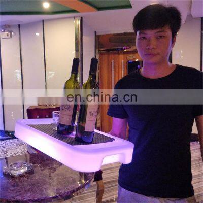 Whiskey Beverage Led Wine Chiller Large Capacity Champagne Wine Drinks Beer Plastic Glowing Led Illuminated Ice Bucket for Party