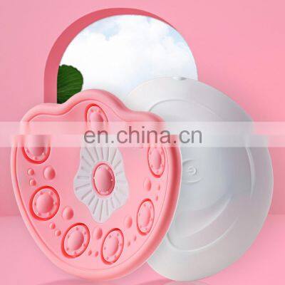 Wireless Silicone Chest Massager Red Blue Light Lactation Massage Care Hot Vibrating Breast Massager Machine photo-2