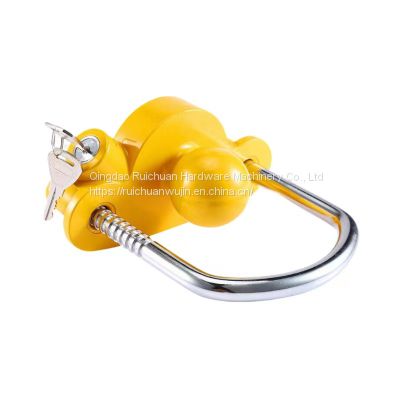 Suv trailer cover lock Flower basket lock U-shaped ball cover RV Yacht connector Aluminum alloy anti-theft lock trailer lock